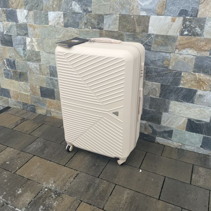 Чемодан дорожный большой Wings 266 L Кремовый