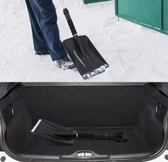 Телескопическая лопата для снега SAP08 Черный