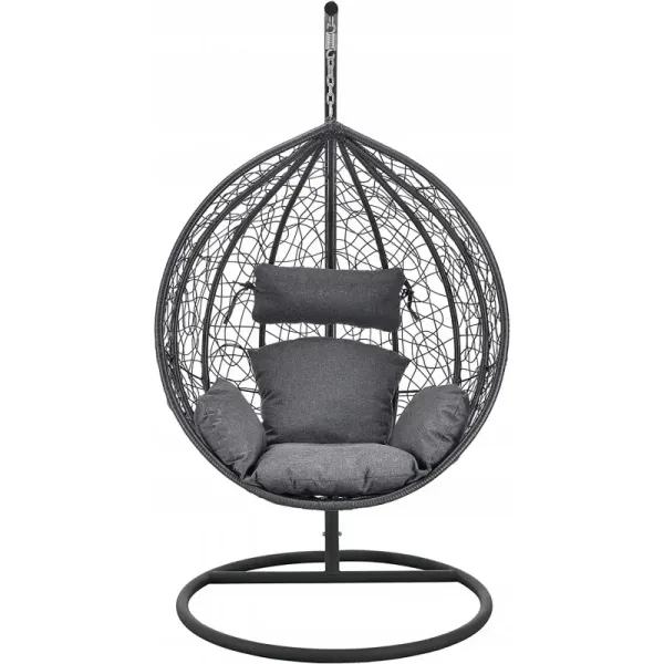 Подвесное кресло-кокон с подушкой Ecarla KR23 Черный