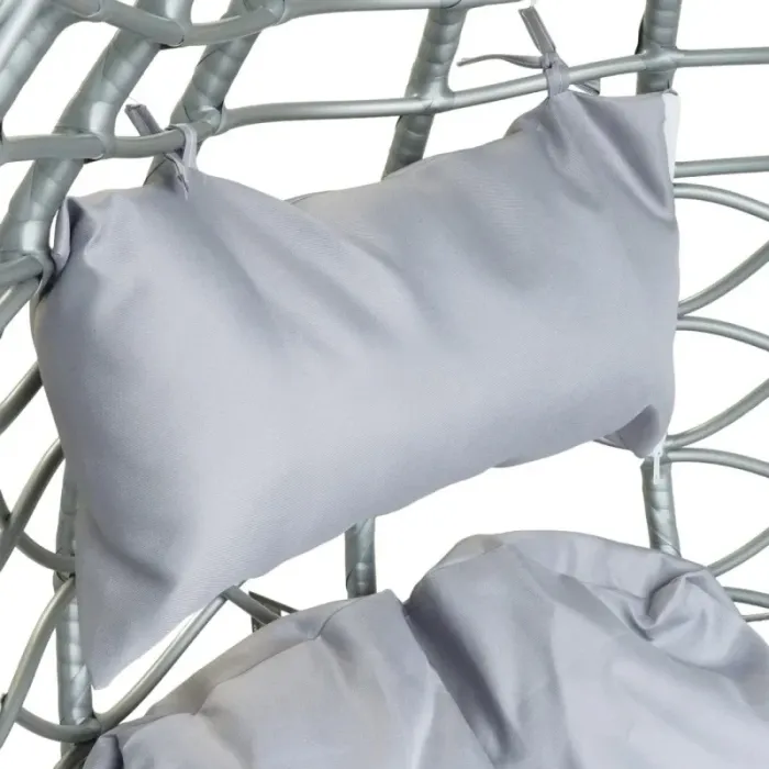 Подвесное кресло-кокон с подушкой Ecarla KR26 Серый