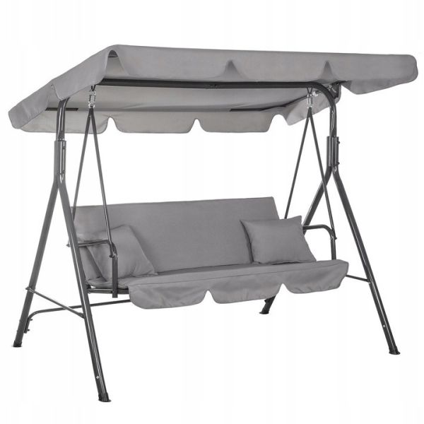 Садовые качели JustGarden RELAX 3-х местные Серый