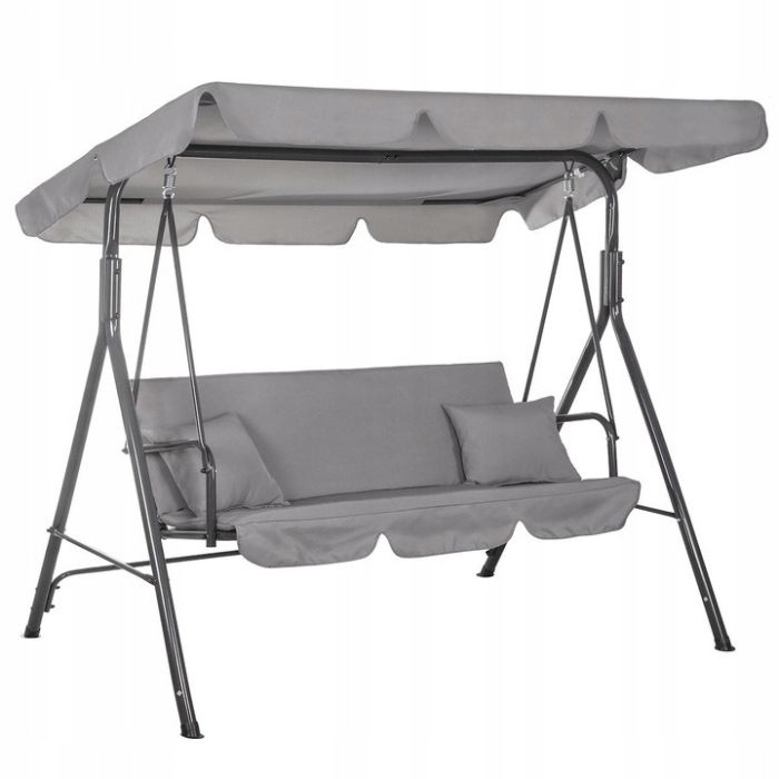 Садовые качели JustGarden RELAX 3-х местные Серый