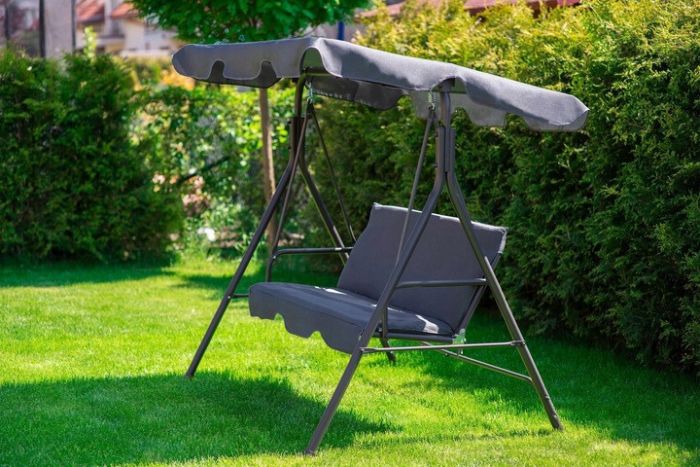 Садовые качели JustGarden RELAX 3-х местные Серый