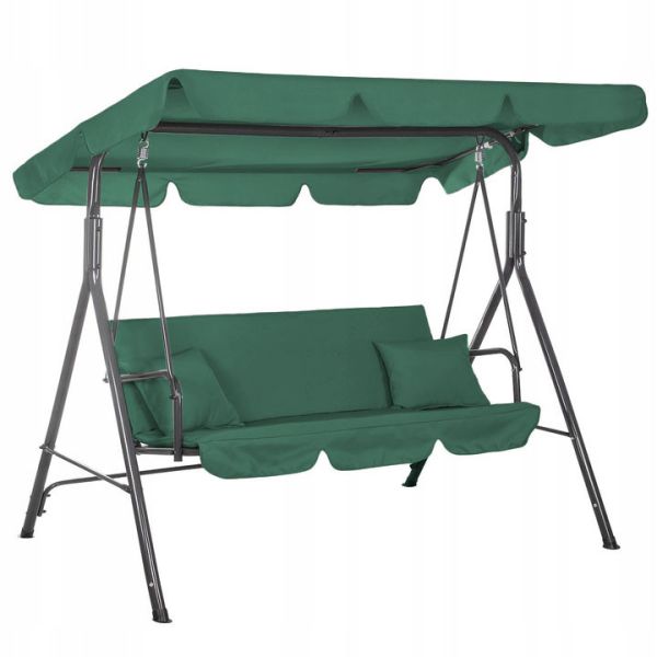 Садовые качели JustGarden RELAX 3-х местные Зеленый