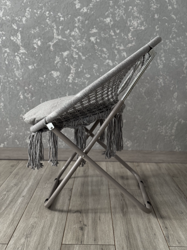 Раскладное кресло-гамак GRAZIA Светло-серый