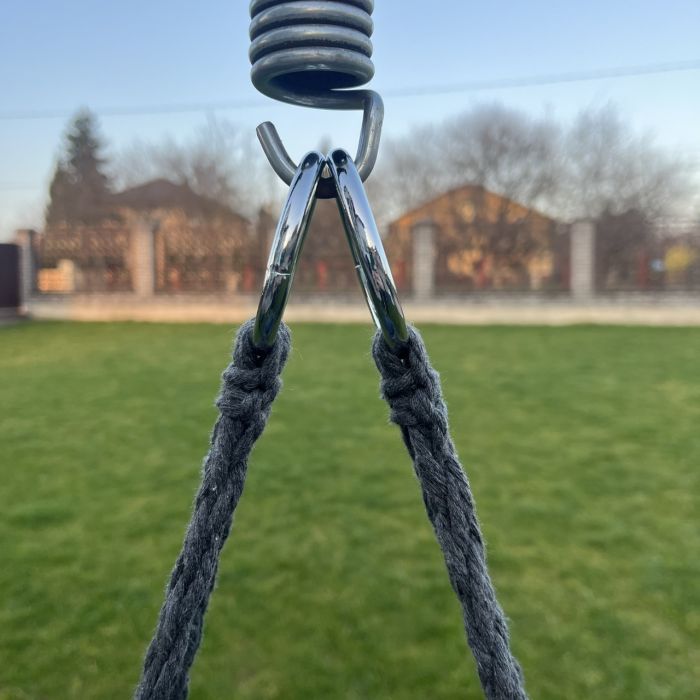 Подвесное кресло-качалка с водонепроницаемой подушкой GRAZIA 2307 Темно-серый