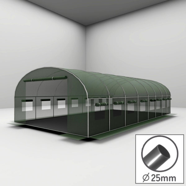 Теплица Ideal Garden GHT800400 8х4х2 м 32 м² (труба 25 мм)