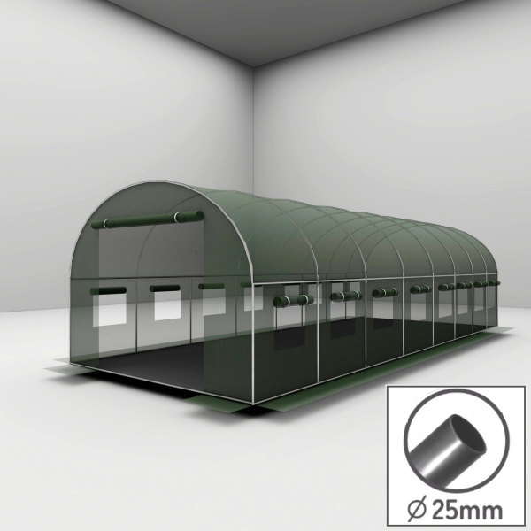 Теплиця Ideal Garden GHT800300 8х3х2 м 24 м² (труба 25 мм)