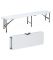 Набор садовой мебели Gordon: стол 180 см + 2 скамейки Белый