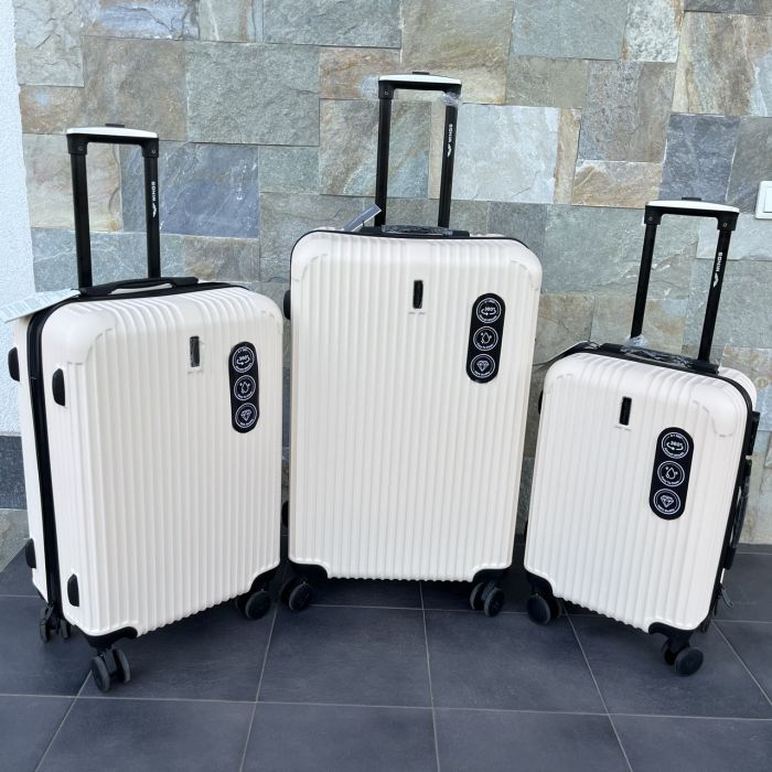 Валіза дорожня  середня Wings EGRET M Кремовий