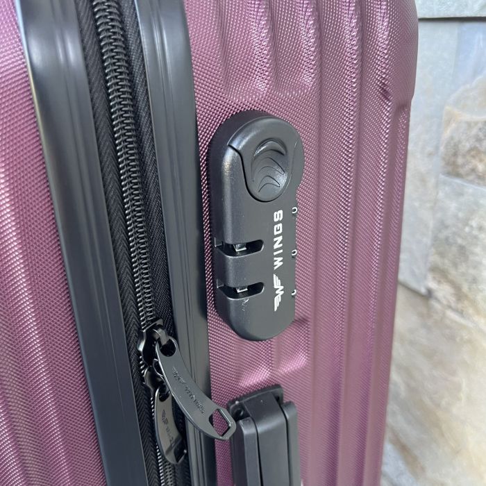 Валіза дорожня  середня Wings EGRET M Бордовий