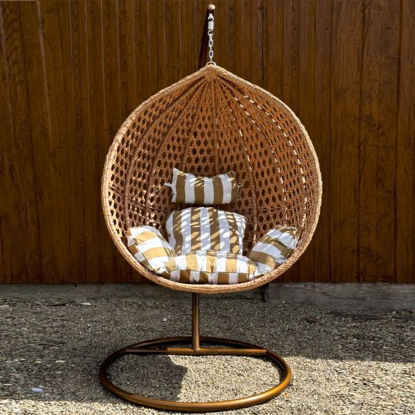 Подвесное кресло-кокон с подушкой Ecarla KR28 Коричневый