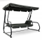 Садовые качели раскладные IdealGarden MAS-4026-1 3-х местные Графитовый