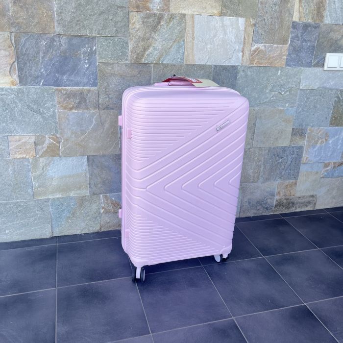 Чемодан дорожный большой из полипропилена Bloom PP-SC-015 L Розовый