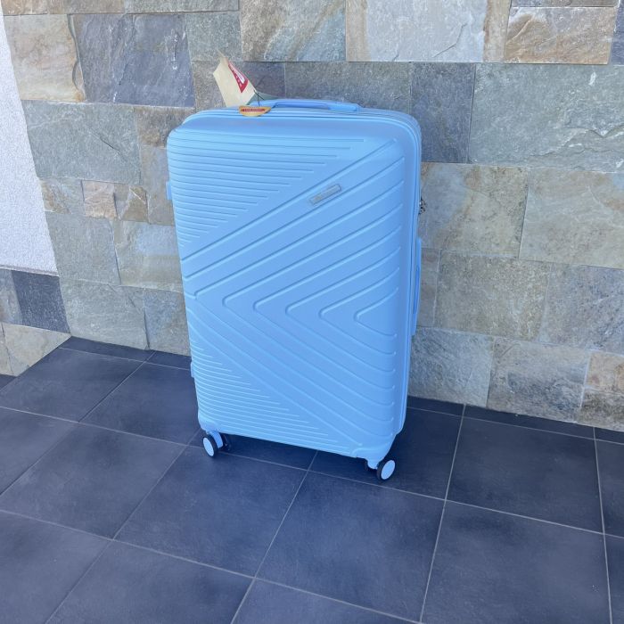 Чемодан дорожный большой из полипропилена Bloom PP-SC-016 L Голубой