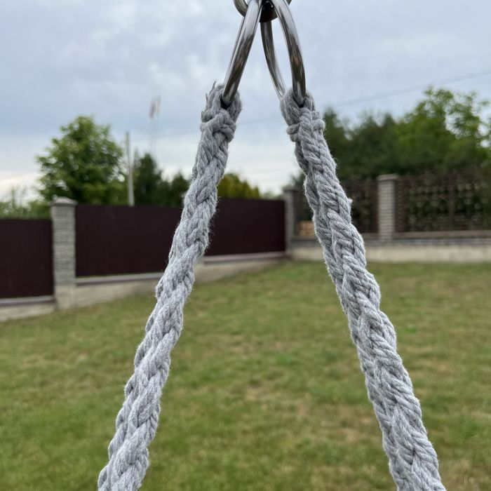 Підвісне крісло-гойдалка з подушкою Ecarla KR33SZ Сірий