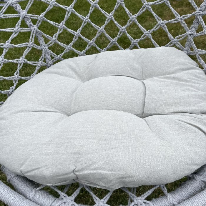 Підвісне крісло-гойдалка з подушкою Ecarla KR33SZ Сірий