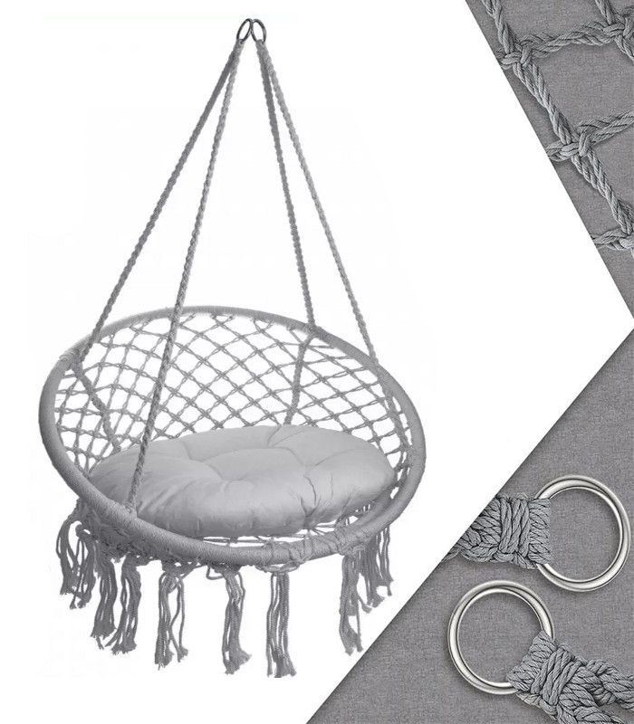 Подвесное кресло-качалка с подушкой GORDON G331 Серый