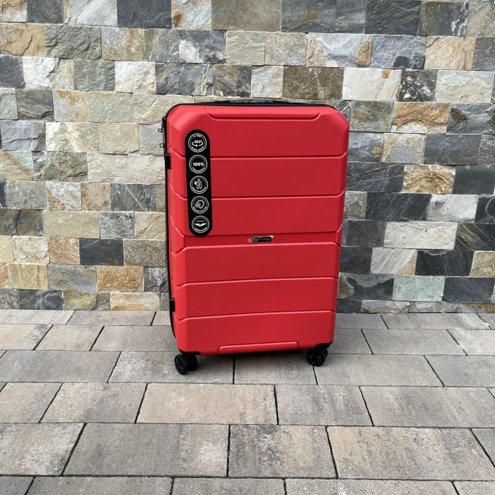 Чемодан дорожный большой из полипропилена Wings PP06 L Красный