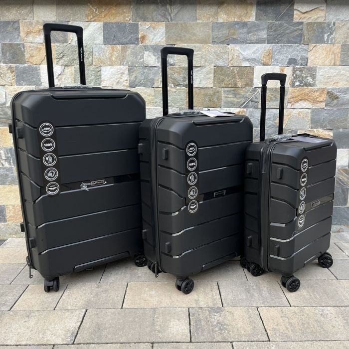 Валіза дорожня велика з поліпропілену Wings PP06 L Чорний