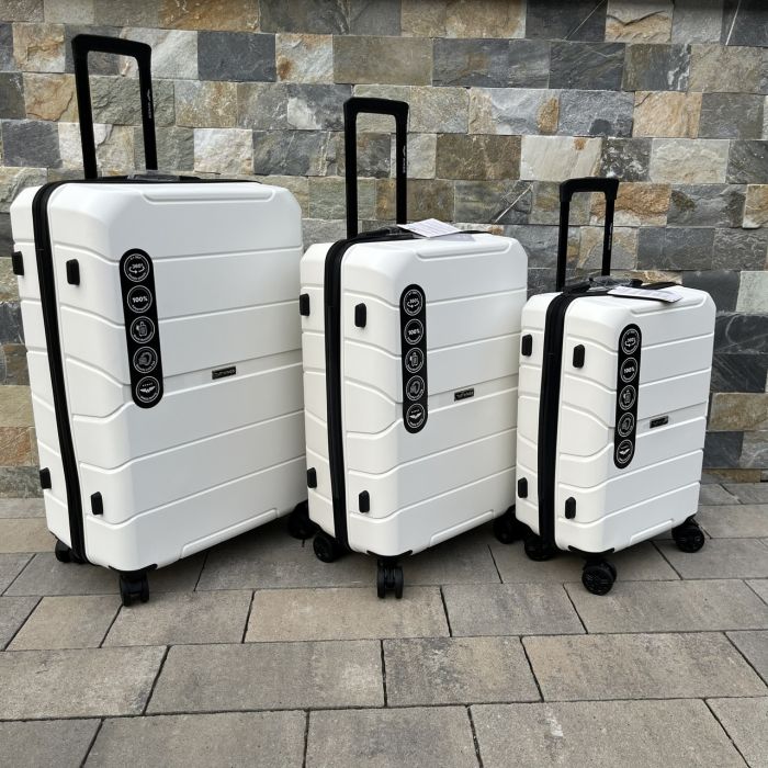 Валіза дорожня середня з поліпропілену Wings PP06 M Білий