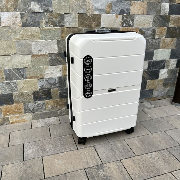 Валіза дорожня велика з поліпропілену Wings PP06 L Білий