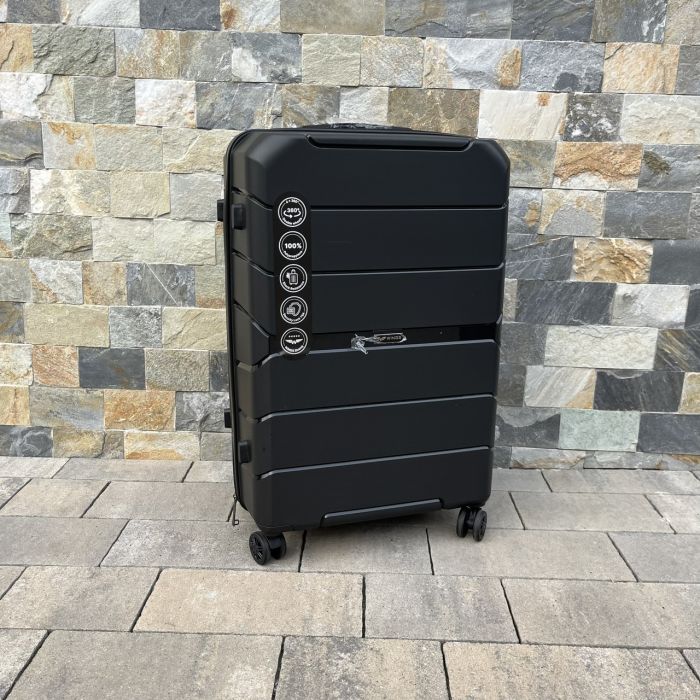 Валіза дорожня велика з поліпропілену Wings PP06 L Чорний