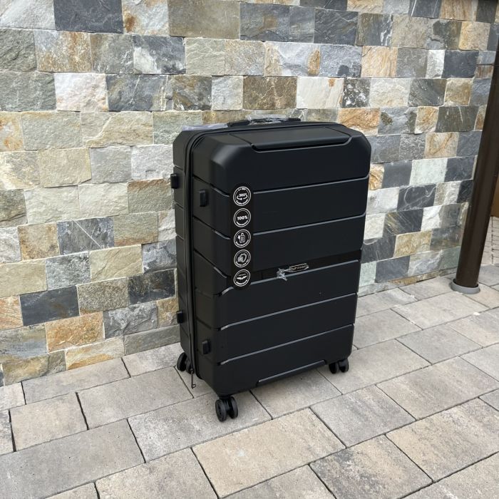Валіза дорожня велика з поліпропілену Wings PP06 L Чорний