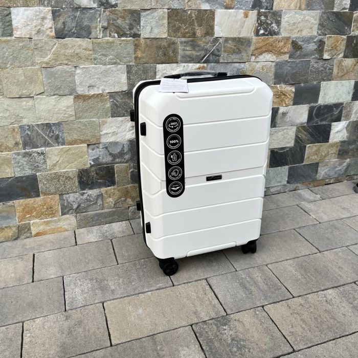 Валіза дорожня середня з поліпропілену Wings PP06 M Білий