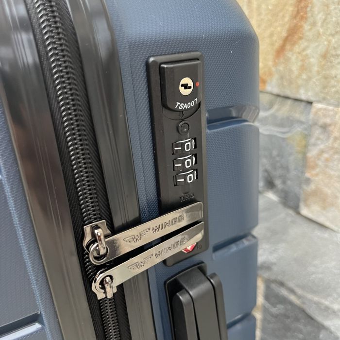 Валіза дорожня мала з поліпропілену Wings PP06 S Синій