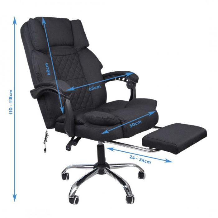 Офисное кресло из ткани MASTER КО32CZ Черный