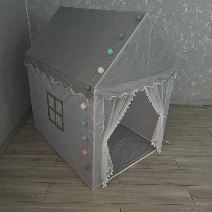 Детская палатка с фонариками Ecarla BAL13SZ Серый