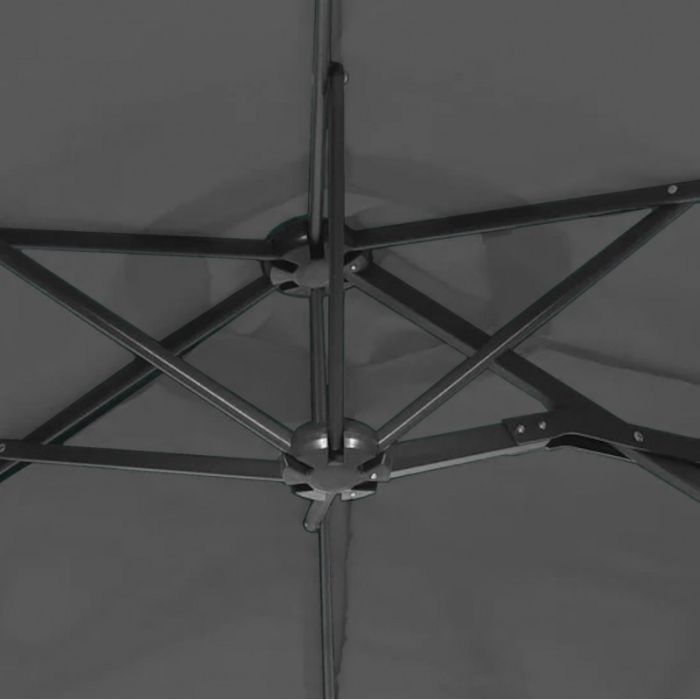Зонт садовый с наклоном Ecarla OGP04 Графитовый