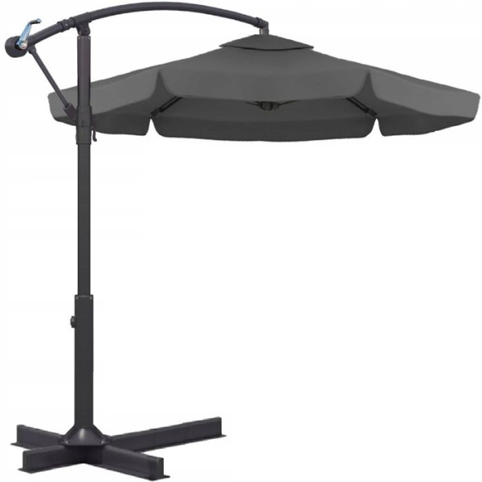 Парасоля садова з нахилом Ecarla OGP04 Графітовий