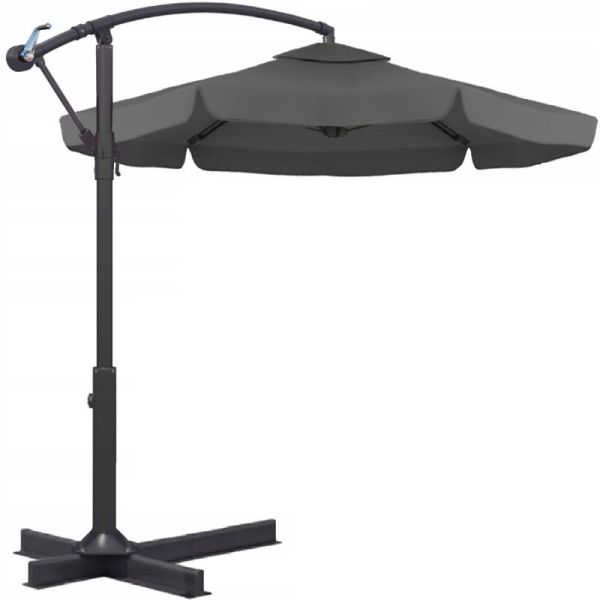 Зонт садовый с наклоном Ecarla OGP04 Графитовый