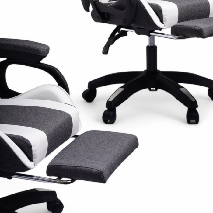 Комп'ютерне крісло із тканини LevelUp KO29GRAF Сіро-білий