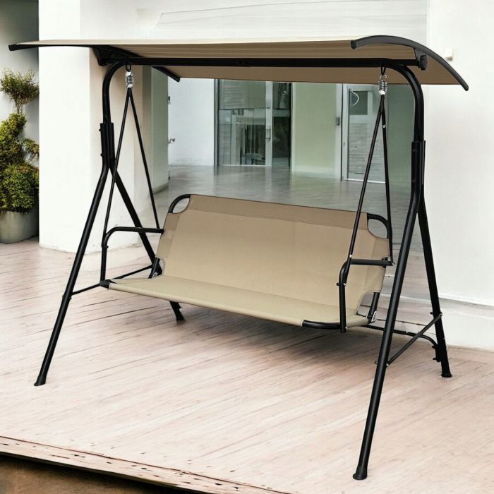 Садовые качели IdealGarden MAS-4006 3-х местные Бежевый