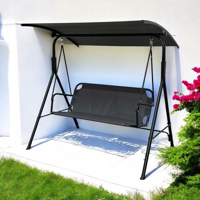 Садовые качели IdealGarden MAS-4006 3-х местные Графитовый