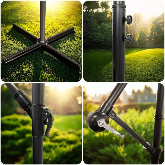 Зонт садовый с наклоном PLONOS PL-880 Зеленый