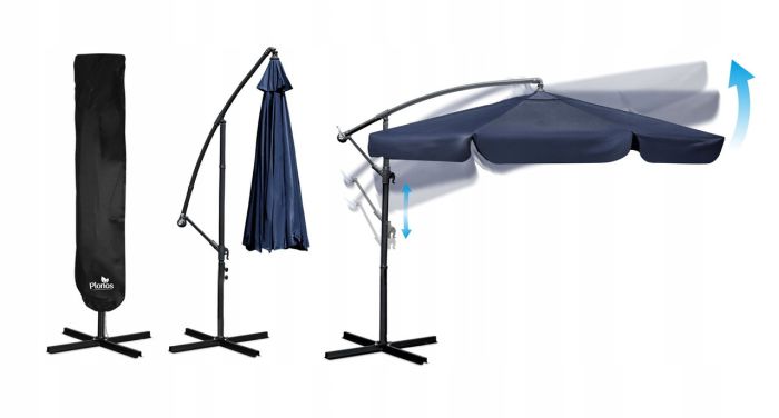 Парасоля садова з нахилом PLONOS PL-880 Синій