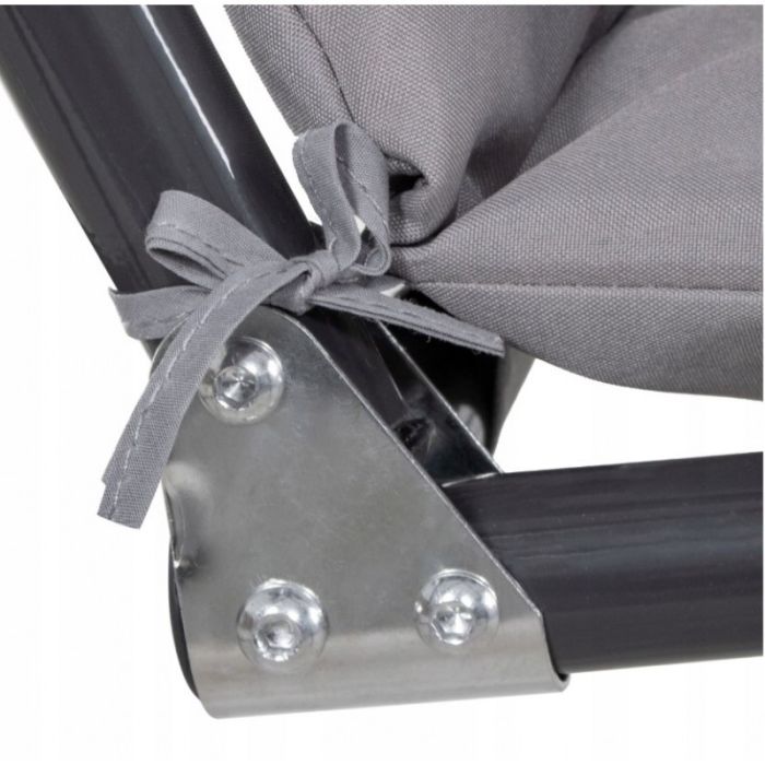 Садова гойдалка Ecarla H001 3-х місна Графітовий