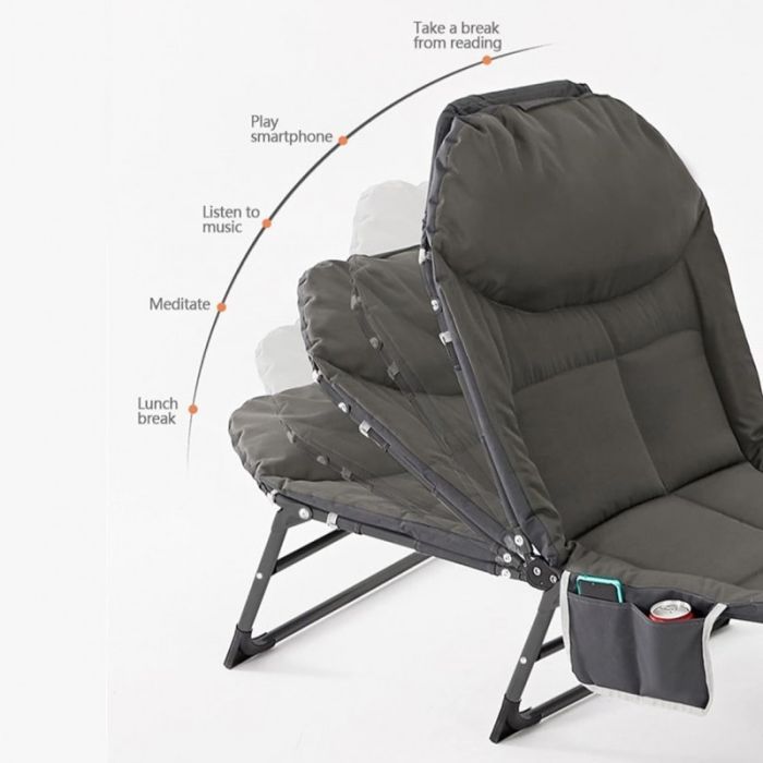 Розкладне туристичне ліжко Ecarla AR06SZ 200 x 64 см Графітовий