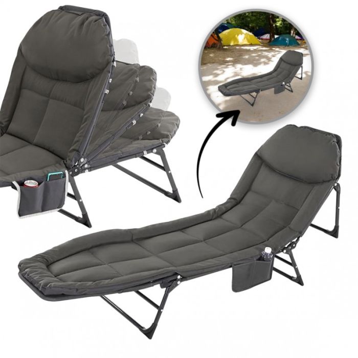 Розкладне туристичне ліжко Ecarla AR06SZ 200 x 64 см Графітовий