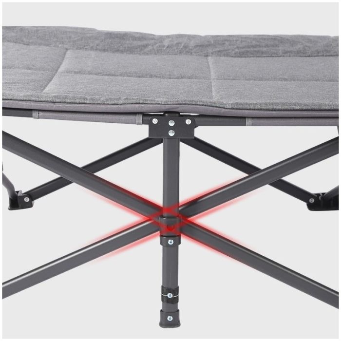 Раскладная туристическая кровать Ecarla AR05SZ 187 x 68 см Графитовый