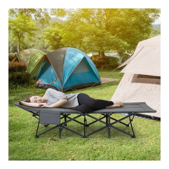 Раскладная туристическая кровать Ecarla AR05SZ 187 x 68 см Графитовый