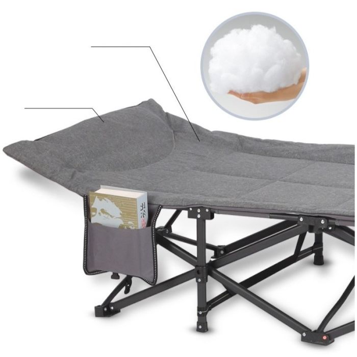 Розкладне туристичне ліжко Ecarla AR06SZ 187 x 68 см Графітовий