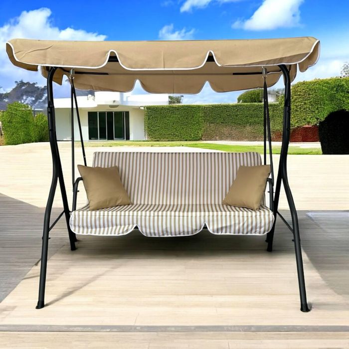 Садовые качели IdealGarden MAS-4003A 3-х местные Бежевый