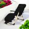 Садовий шезлонг тканинний + матрац IdealGarden CT-SF02-BK-Y Чорний