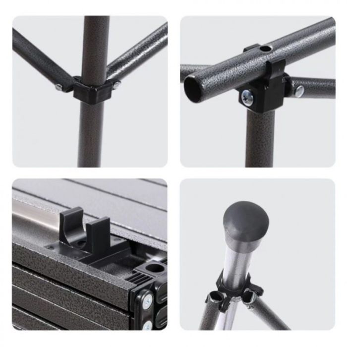 Раскладной стол для кейтеринга Ecarla SC09SZ | 95x56x50 см Серый