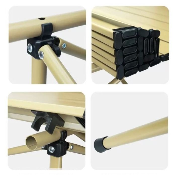 Розкладний стіл для кейтерингу Ecarla SC10JBR | 53x51x50 см Бежевий